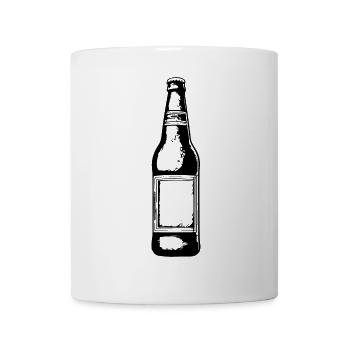 bouteille de bière icône de consommation de bière - Mug blanc - blanc - Devant