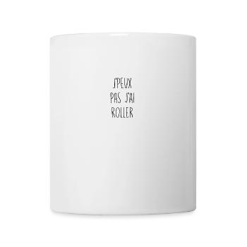 Je peux pas j'ai roller - Mug blanc - blanc - Devant