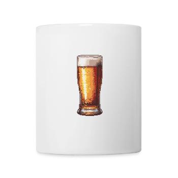 Bier Pixel Gamer - Tasse - Weiß - Vorne
