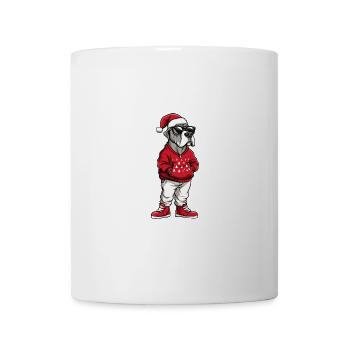 Dogue Allemand Chien Noël Cool Noël - Mug blanc - blanc - Devant