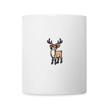 Cerf Cool Animal - Mug blanc - blanc - Devant