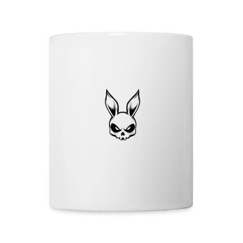 Crâne de squelette de lapin - Mug blanc - blanc - Devant