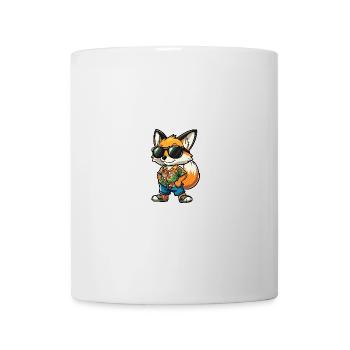 Fuchs Comic Cool Sommer - Tasse - Weiß - Vorne