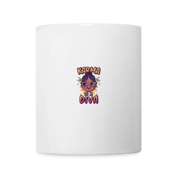 Karma Diva Cartoon Tee - Tasse - Weiß - Vorne