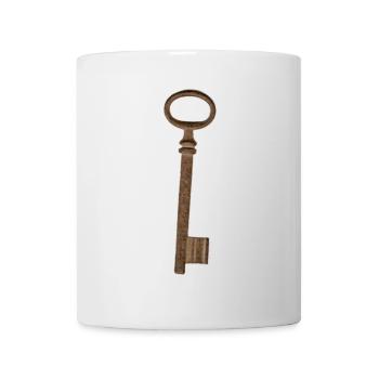 Magischer Schlüssel vintage magic key antik - Tasse - Weiß - Vorne