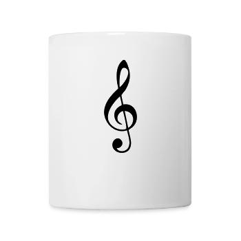 Music, sheet music, classical, note, band, choir - Mug blanc - blanc - Devant