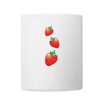 3 fraises descendant - Mug blanc - blanc - Devant