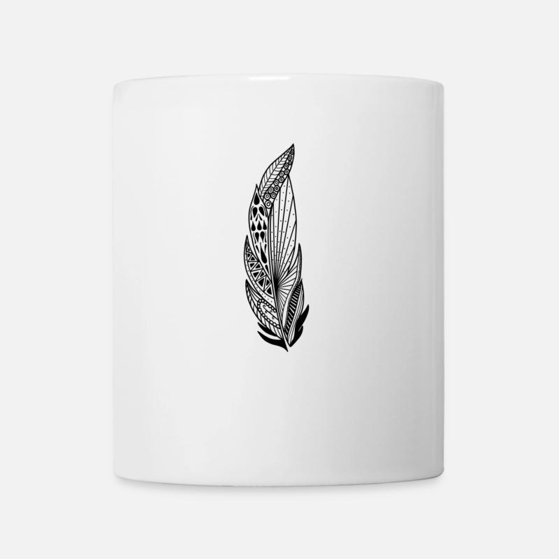 Mandala feather - Mug - white
