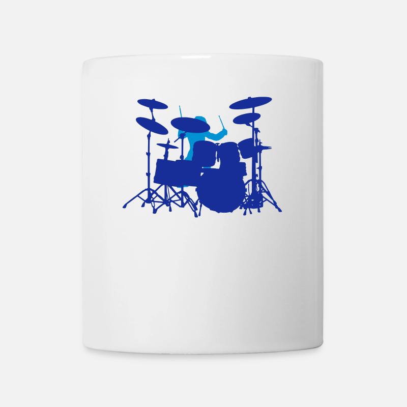 ensemble de tambour - Mug blanc - blanc