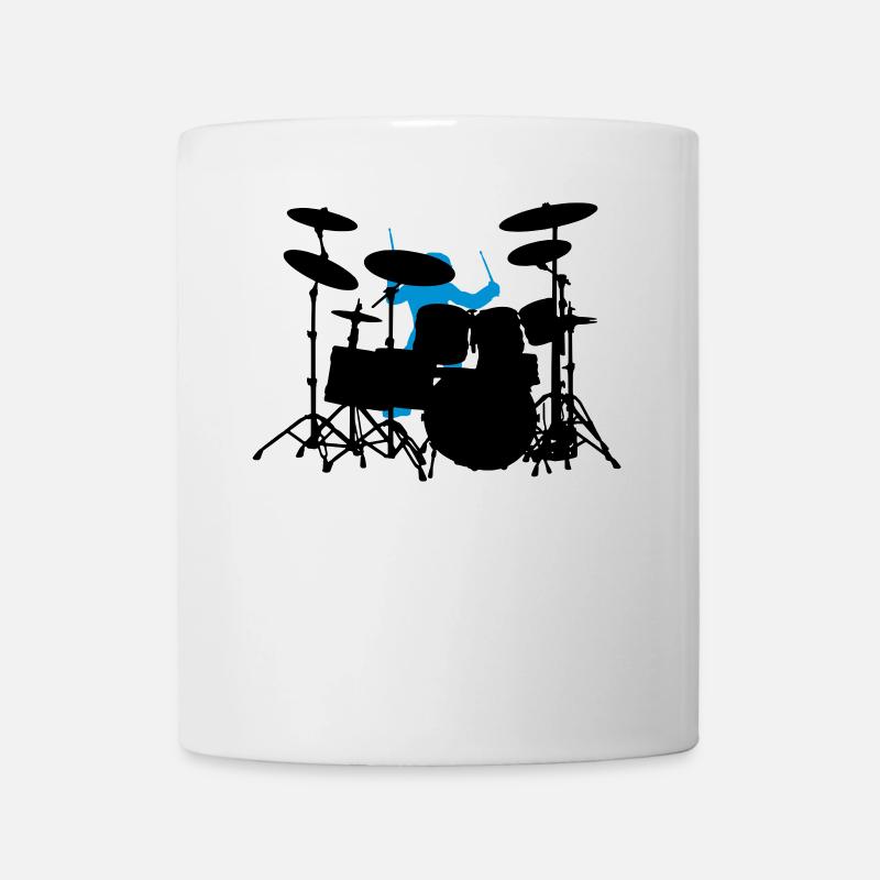 Drumset - Tasse - Weiß