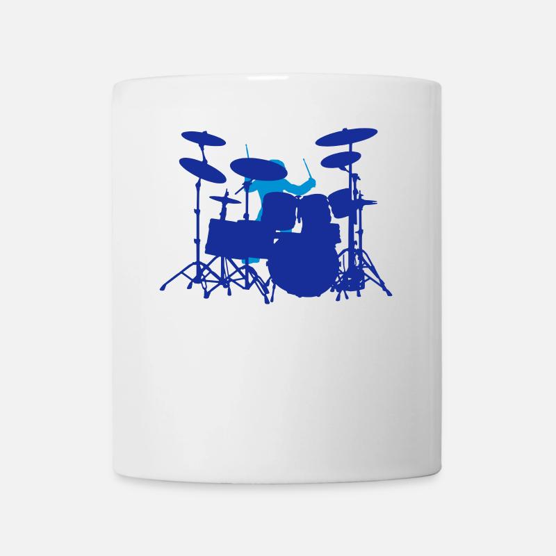 Drumset - Tasse - Weiß