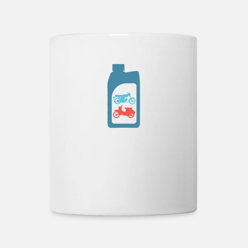 Gasoline mixture two-stroke design Simson DDR Schwalbe S51 - Mug - white