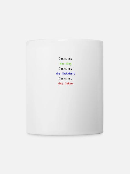 Jesus - Weg, Wahrheit, Leben - Tasse - Weiß