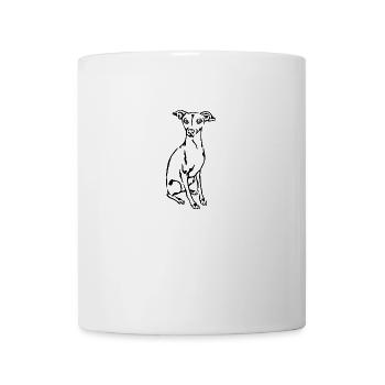 Lévrier italien - Mug blanc - blanc - Devant
