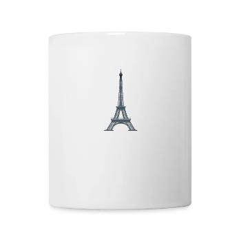 Eiffelturm - Paris, Frankreich - Einfacher Pixelstil - Tasse - Weiß - Vorne