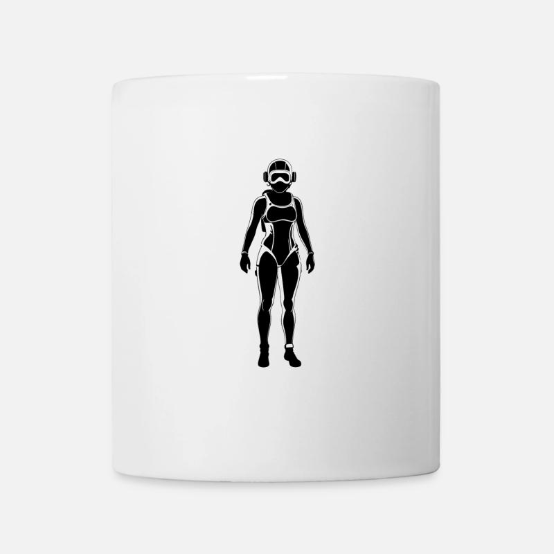 Plongeur - Hobby / Sport Sticker - Mug blanc - blanc
