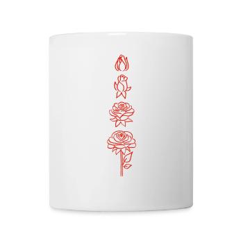 Blooming of a red flower - Mug - white - Front