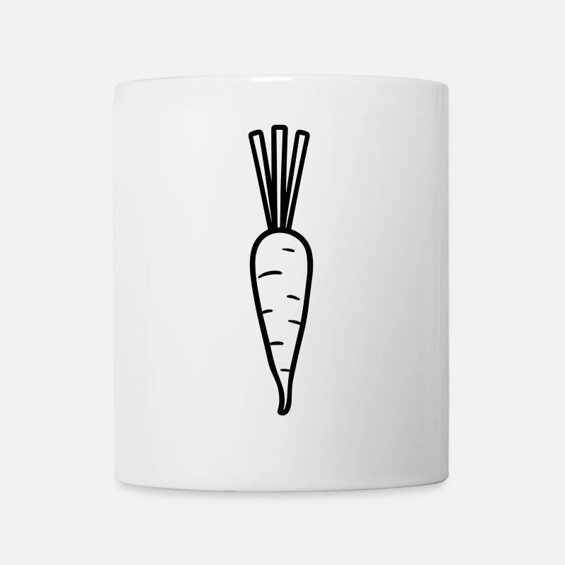 Karotte - Tasse - Weiß