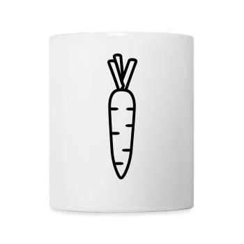 Karotte - Tasse - Weiß - Vorne