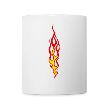 flammen - Tasse - Weiß - Vorne