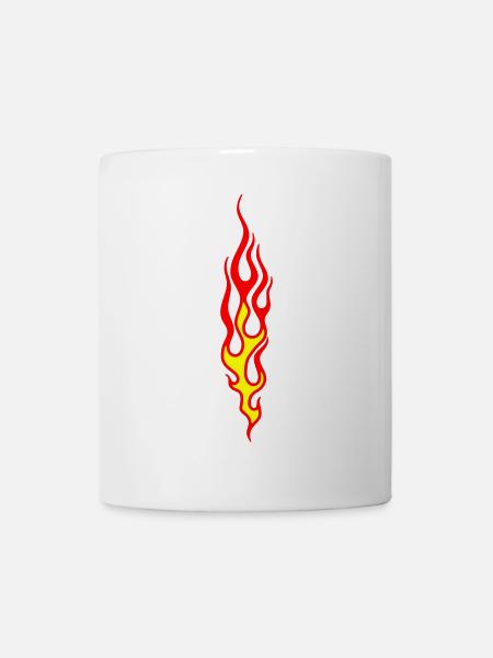 flammen - Tasse - Weiß
