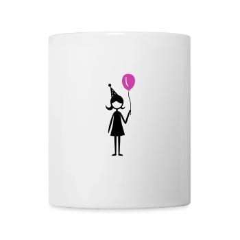 Birthday Balloon Girl Child - Mug - white - Front