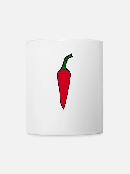 Peperoni Gemüse vegan - Tasse - Weiß