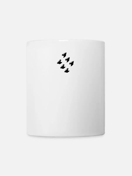 Fussabdrücke, Fussabdruck, Fußabdruck, Fußabdrücke - Tasse - Weiß