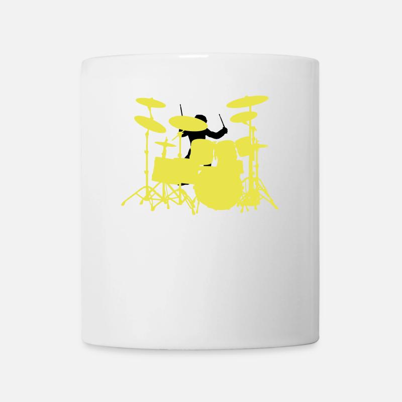 Drumset - Tasse - Weiß