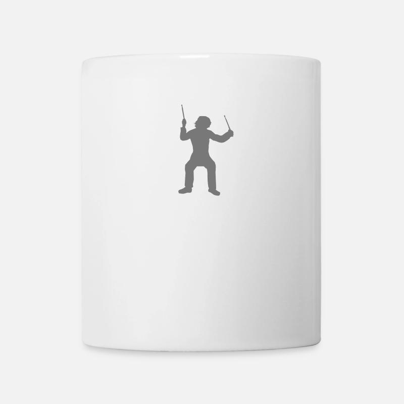ensemble de tambour - Mug blanc - blanc