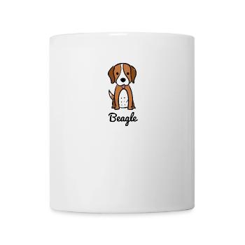 Beagle dog cartoon cartoon character gift idea dogs - Mug - white - Front