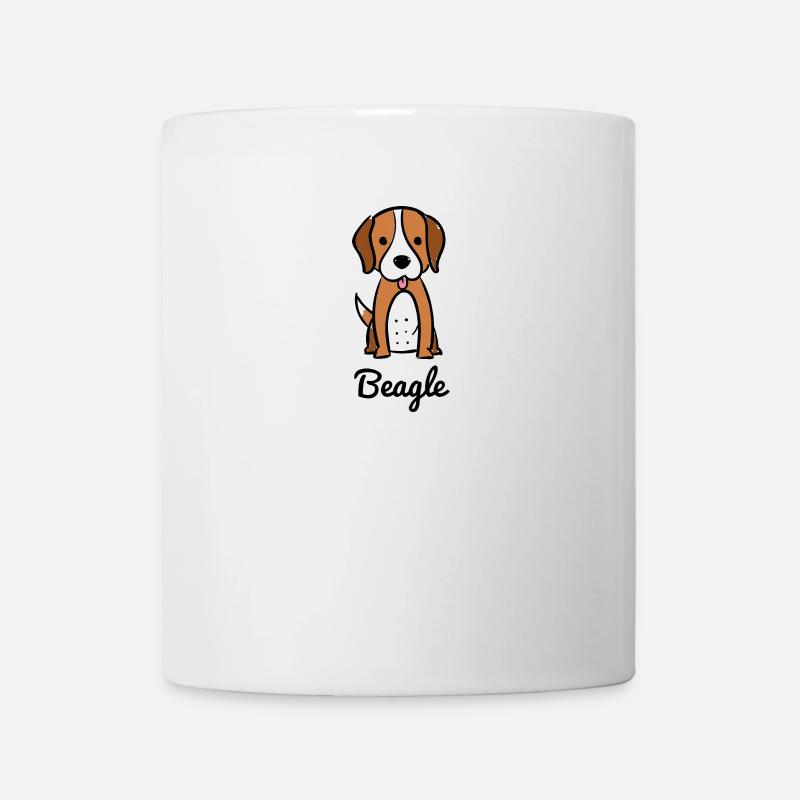 Beagle Hund Comic Cartoon Figur Geschenkidee Hunde - Tasse - Weiß