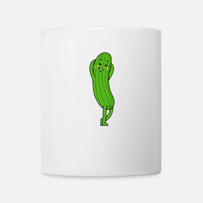 Gurke - Tasse - Weiß