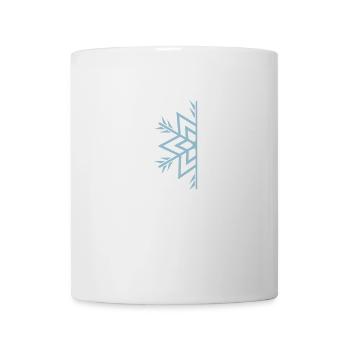 Half snowflake / semi snowflake a 1c - Mug - white - Front