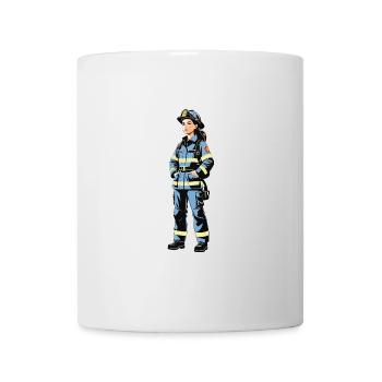 Firefighter - Profession Design Sticker - Mug - white - Front