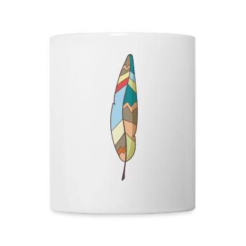 Feder - Tasse - Weiß - Vorne