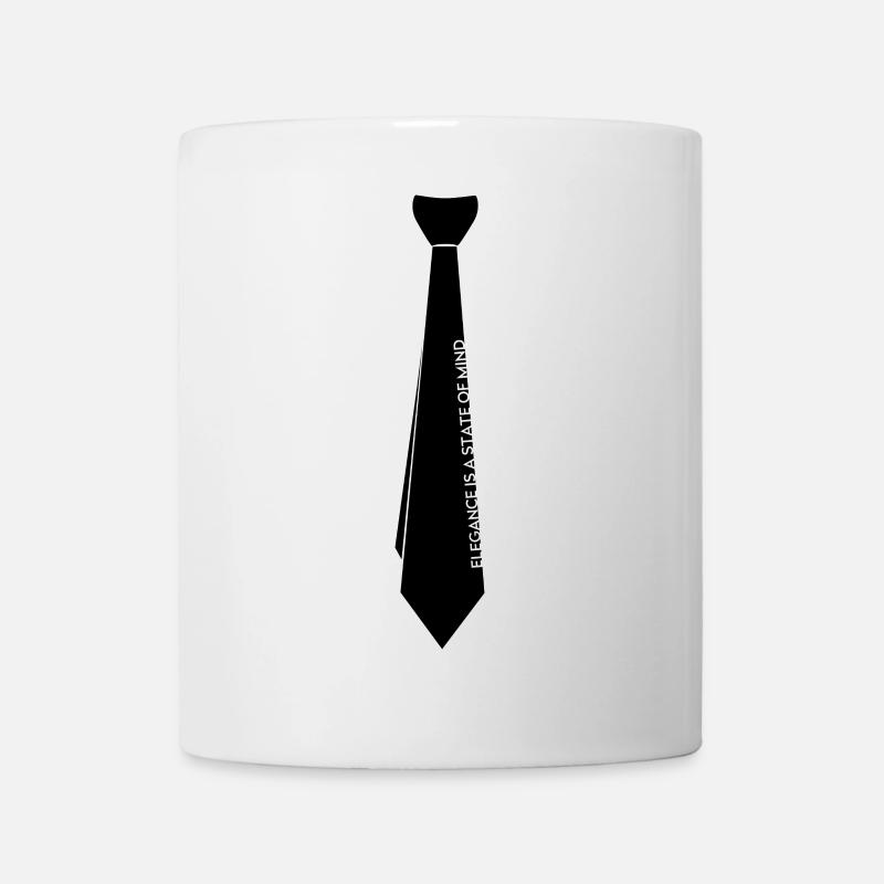 elegant tie - Mug - white