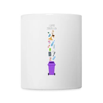 J’adore recycler - Mug blanc - blanc - Devant