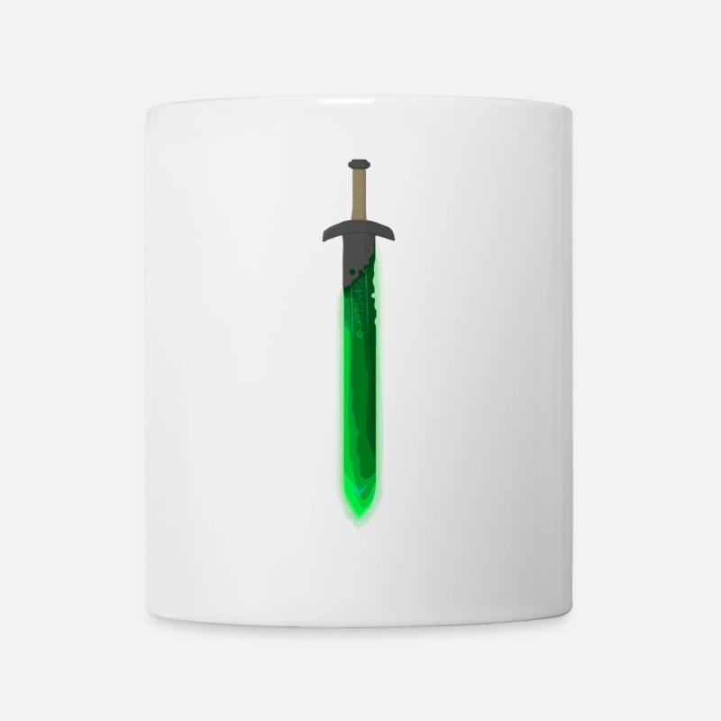 Épée runique verte - Mug blanc - blanc