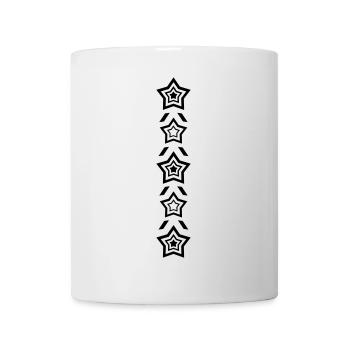 Rangée d’étoiles - Mug blanc - blanc - Devant
