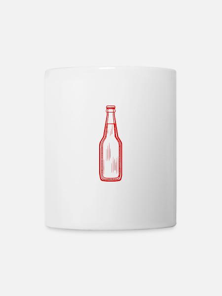 Bierflasche Bier Symbol - Tasse - Weiß