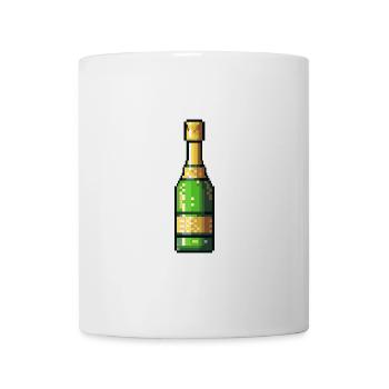 Joueur de pixels de bouteille pétillante - Mug blanc - blanc - Devant