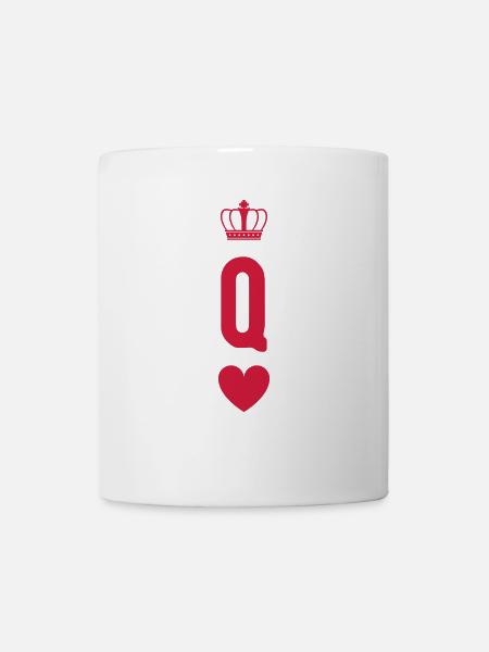 queen KING PARTNERSHIRTS - Tasse - Weiß