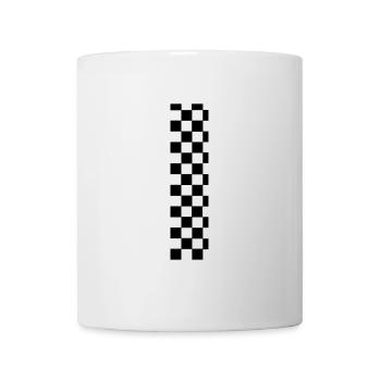 Checkerboard pattern - Mug - white - Front