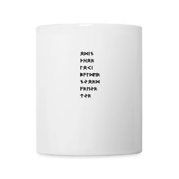 Wikinger Götter in Runen - Tasse - Weiß - Vorne
