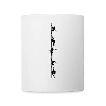 Poledance Silhouetten schwarz - Tasse - Weiß - Vorne