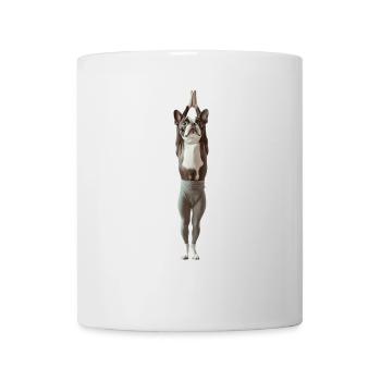 Boston Terrier - Tasse - Weiß - Vorne