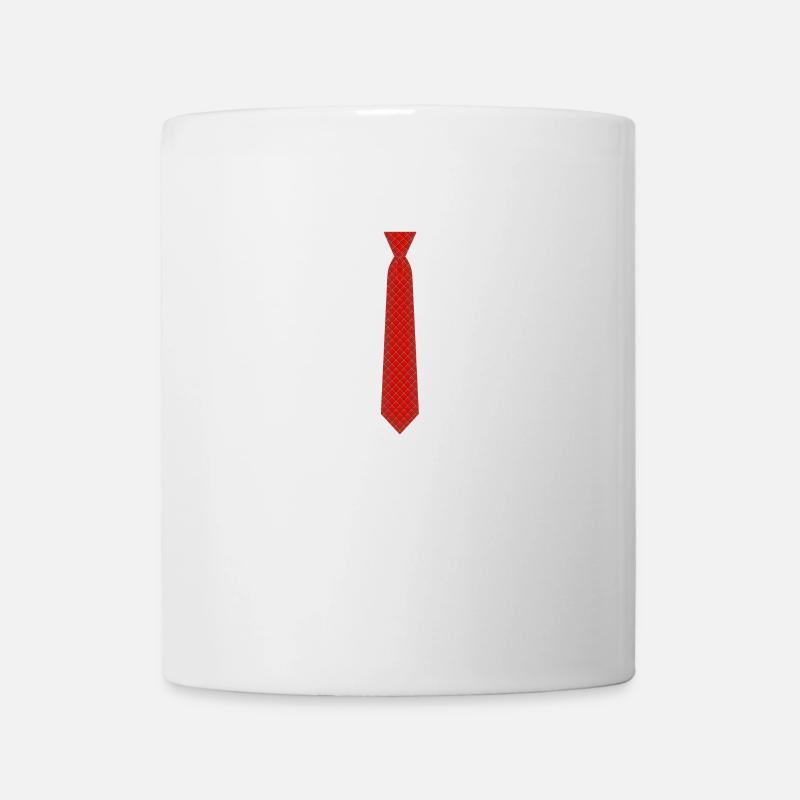 Cravate rouge Royal - Mug blanc - blanc