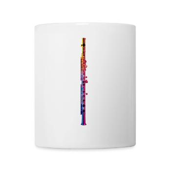 Flûte traversière - Mug blanc - blanc - Devant