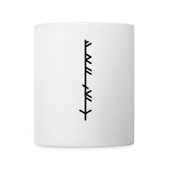 Franke(n) "Frankaz" germ. Stamm, Bind rune, Staff - Mug - white - Front